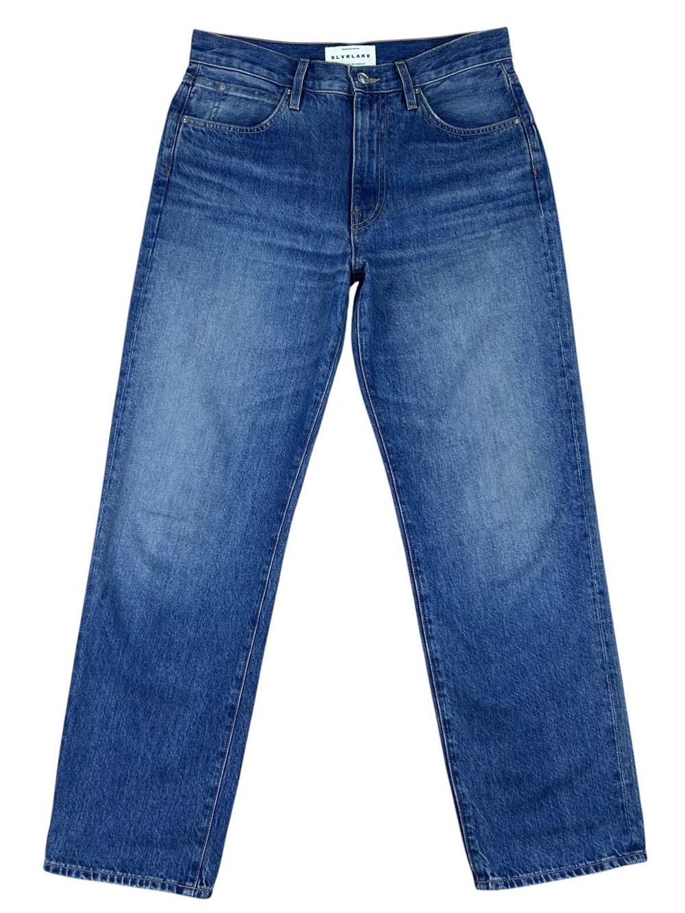 SLVRLAKE Sophie High Rise Straight Leg Jeans Size 28 Blue Denim Luxury USA - Picture 3 of 14
